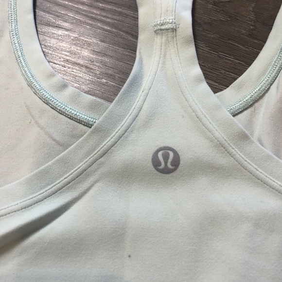 Lululemon Cool Racerback II Ocean Mist Womens Size Small Athletic Tank - Picture 7 of 8